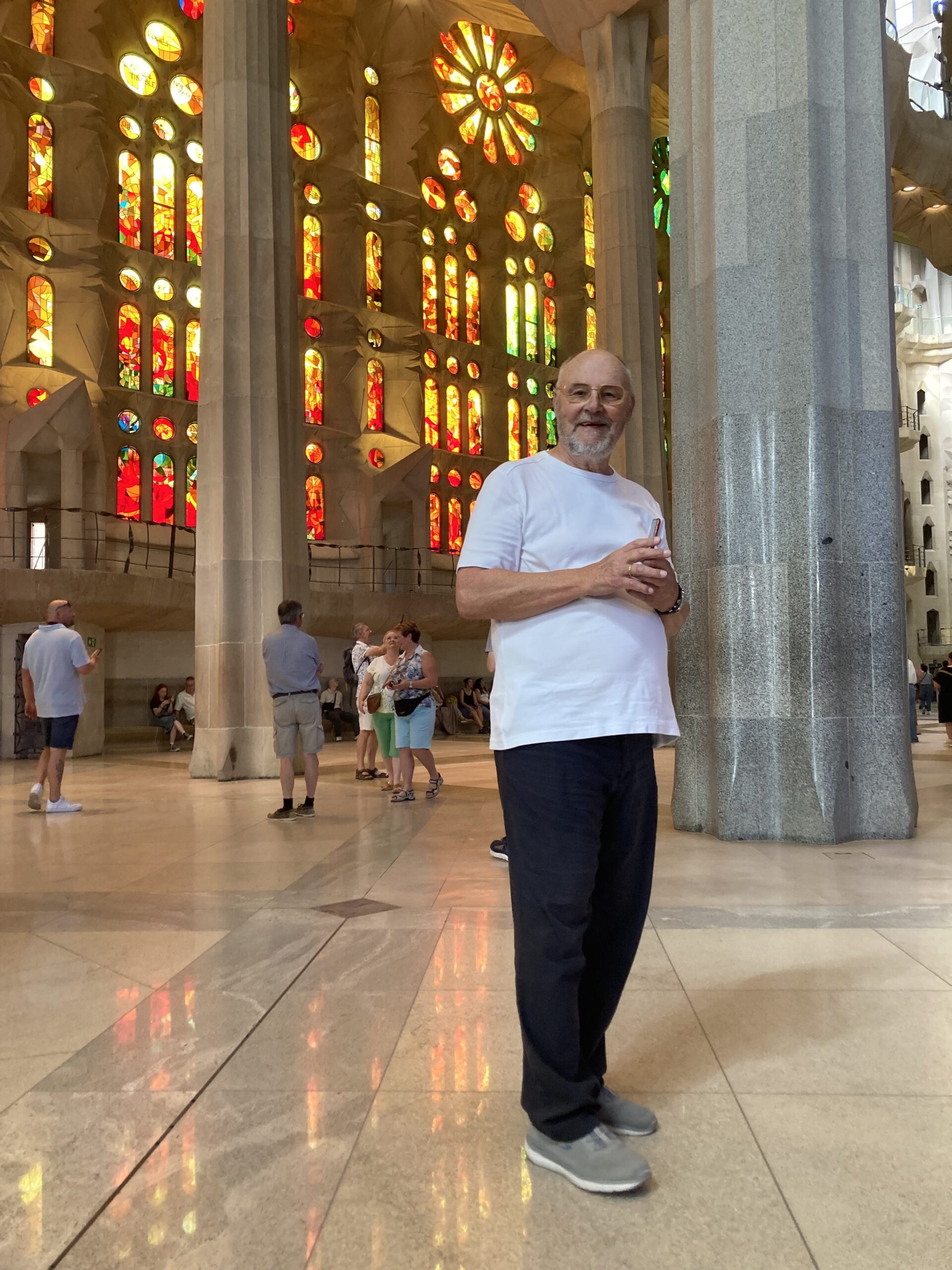 Wolfgang Frisch in der Sagrada Familia Barcelona